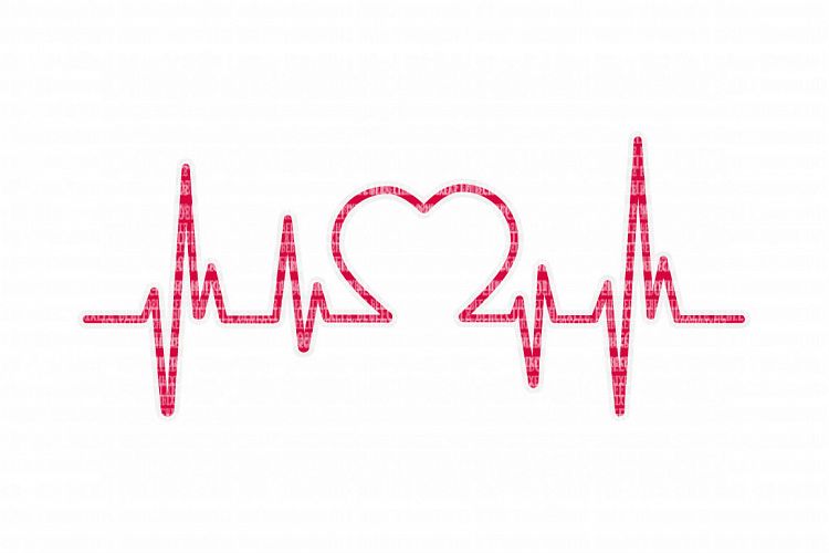 Love Heartbeat SVG Files for Silhouette and Cricut Design Space Christmas Cut File Printable Transfer Decal DXF Commercial Use
