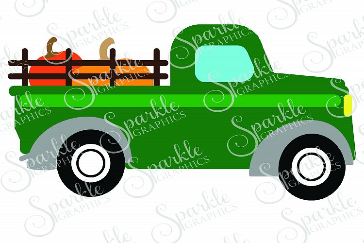 Thanksgiving Vintage Truck File Set | SVG, EPS, DXF, PNG
