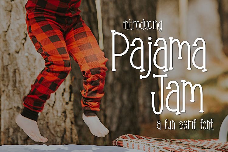 Pajama Jam a Fun Serif Font