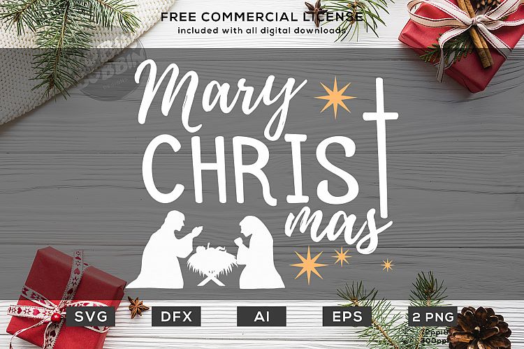 Mery ChrisTmas Jesus Christmas Design SVG EPS AI PNG DXF