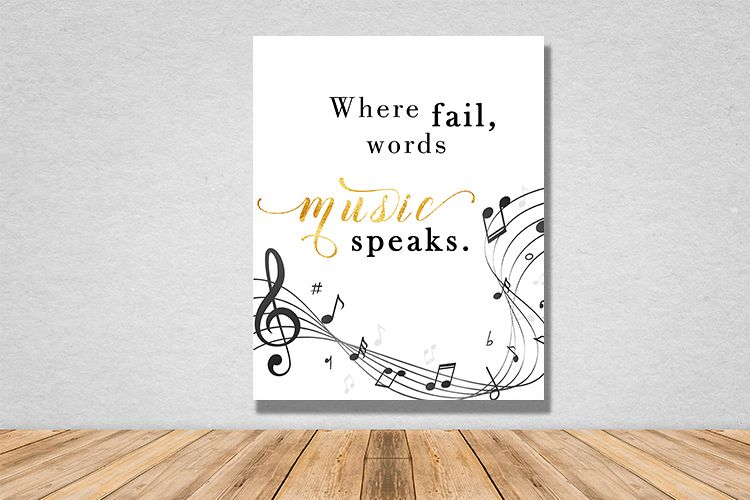 Inspirational quote for music lovers