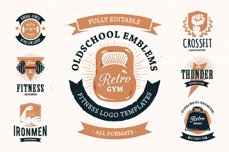 Retro Gym | Logo Templates