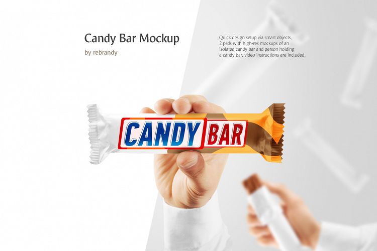 candy bar mockup