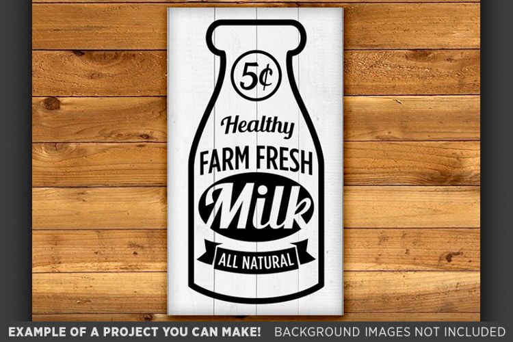 Country Kitchen SVG - Farm Fresh Milk SVG Home Decor - 613 ...