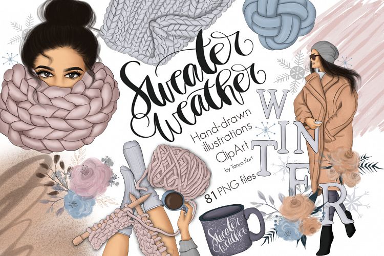 Sweater Weather Graphic Design Kit