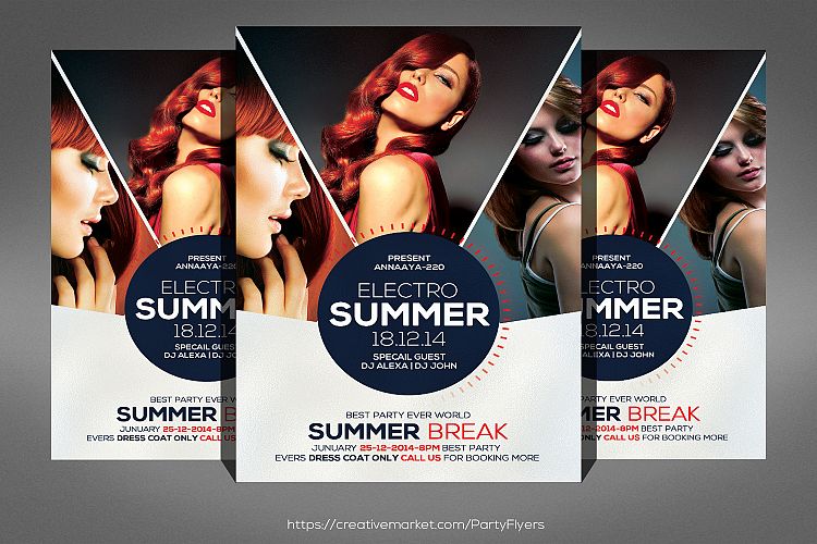 Summer Night Party Flyer Template