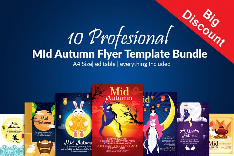 10 Mid Autumn Flyer Bundle