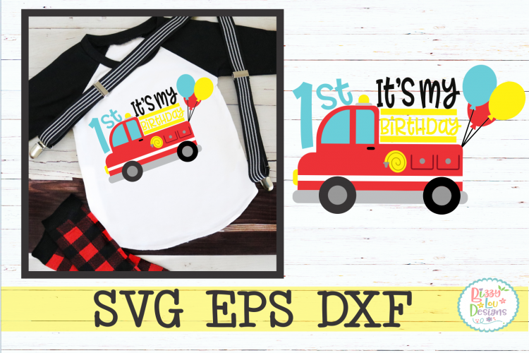 First Birthday Firetruck