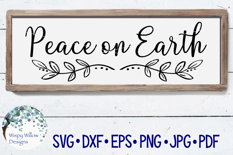 Peace on Earth| Christmas SVG Cut File