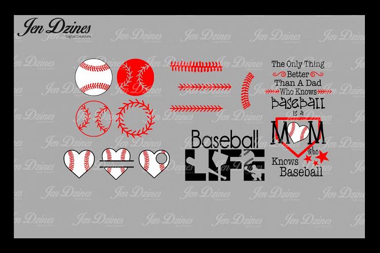 Baseball Bundle SCG DXF EPS PNG