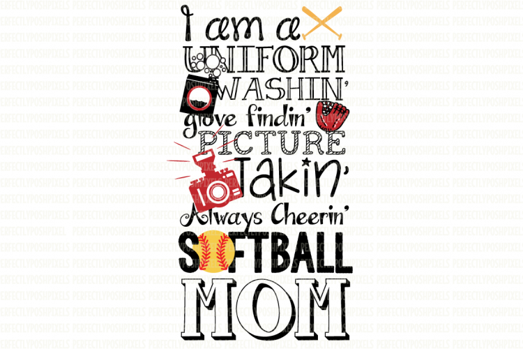 Softball SVG Files Baseball Mom SVG Files Digital Vector Art Printable Clipart DXF EPS PNG JPG Cut Files SVG for Circuit Design Files Silhouette DXF for Cameo SVG Cut Files Commercial Use 