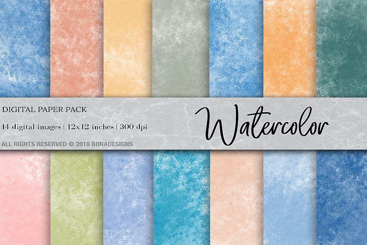 Watercolor Background Digital Paper