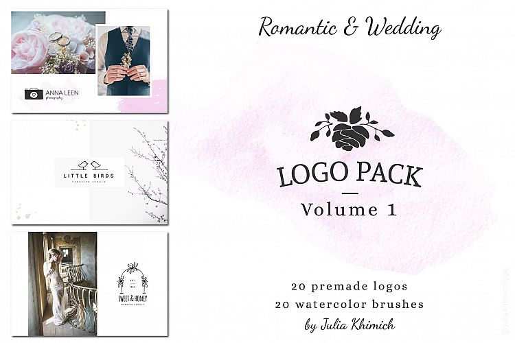 Logo Pack Vol.1. Romantic   Wedding