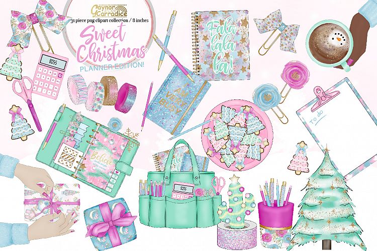 Sweet Christmas - Christmas planner Clipart