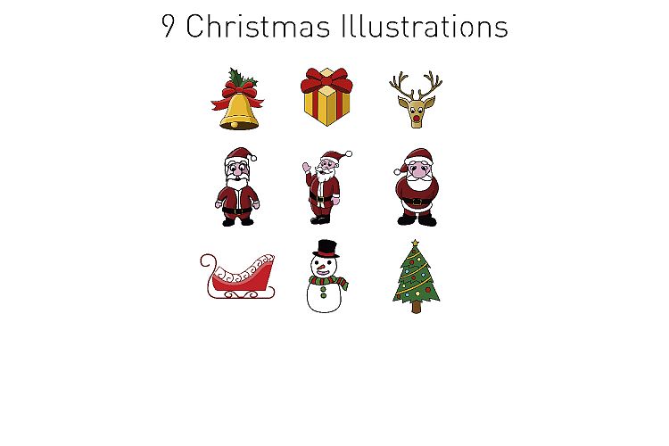 9 Christmas Illustrations