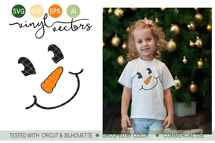 Cheerful Snowman SVG DXF cut file