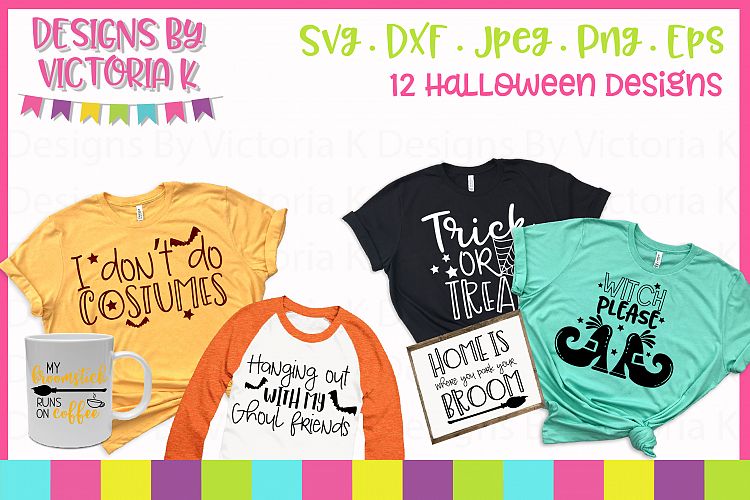 Halloween slogans Bundle, Halloween, SVG, DXF, PNG