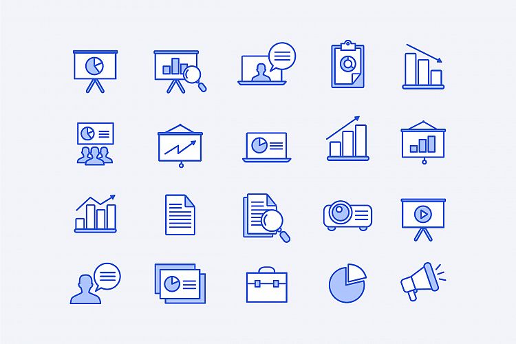Blue Corporate Icons
