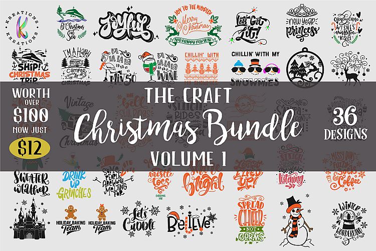 Christmas Bundle svg Christmas Pack svg Craft Bundle svg