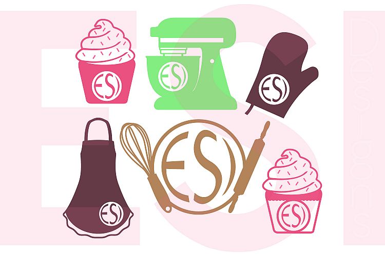 Baking Monogram Designs Set