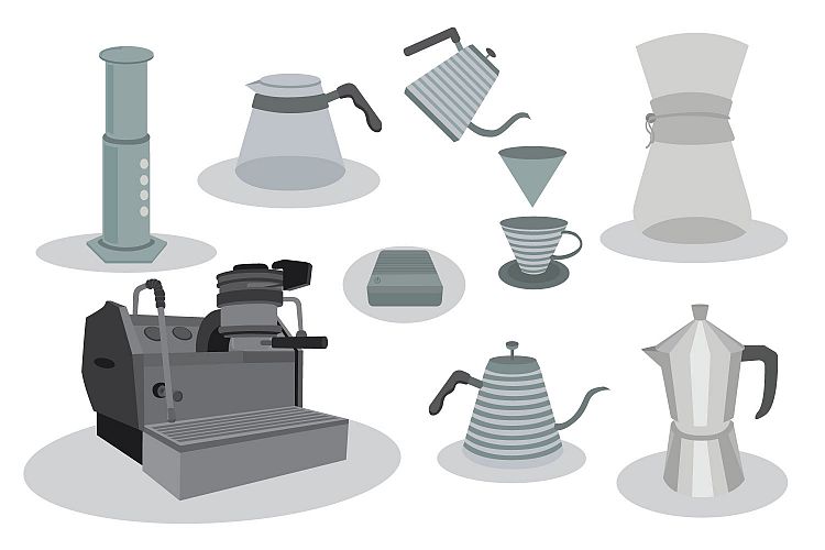 coffee maker vector bundles
