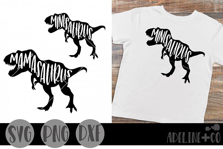 Download Mamasaurus, minisaurus bundle SVG PNG DXF