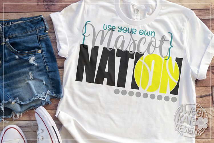 YOUR MASCOT Nation with Tennis Ball SVG DXF EPS PNG JPG