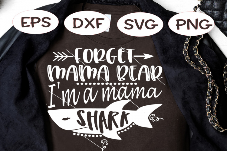 Mama Shark Mama Bear SVG, Mom SVG, Funny Mom SVG