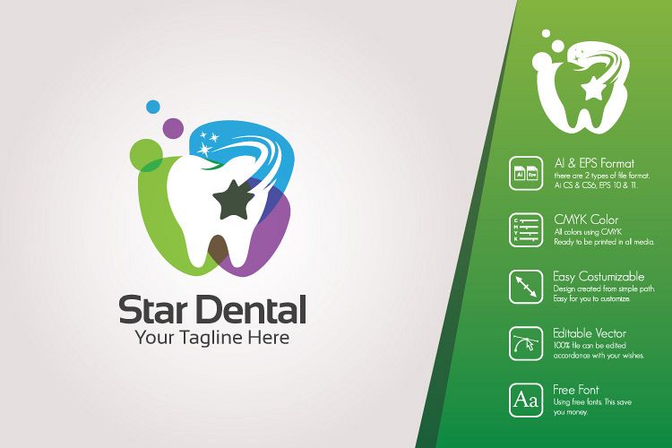 Star Dental Logo Template