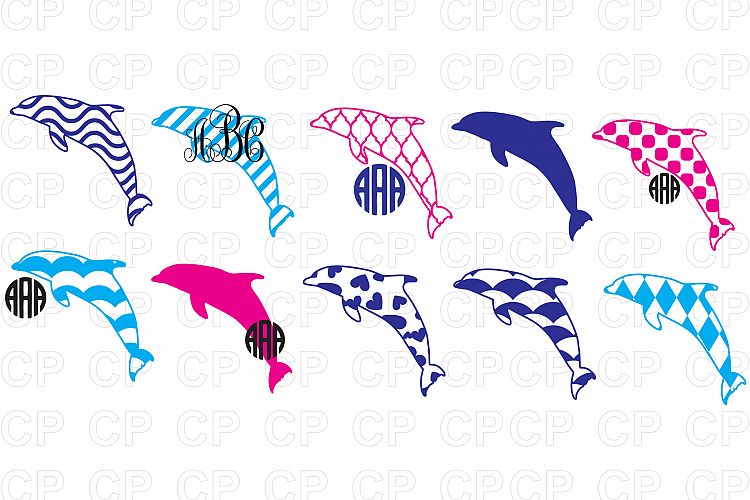 Dolphine Bundle SVG Cut Files, Dolphine Clipart