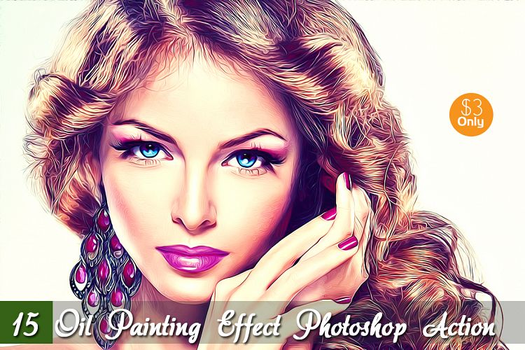 15  Oil Painting Effect - Photoshop Action