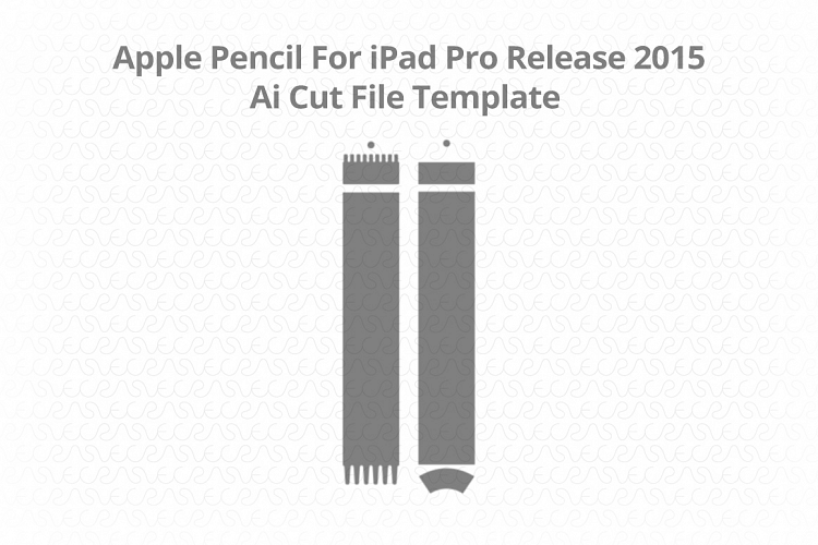 Apple Pencil Compatible with iPad Pro/ Decal Cut file Ai 
