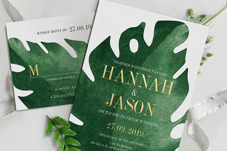 Elegant Tropical Wedding Suite