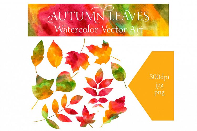Watercolor Autumn Leaves