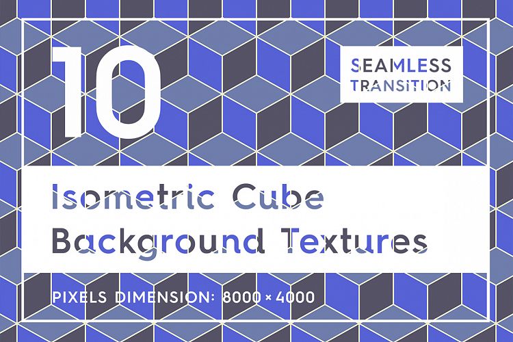 10 Isometric 3D Cubes Backgrounds