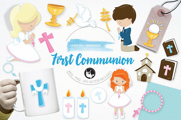 First Communion  graphics and illustrations