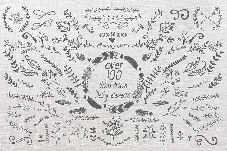 HandSketched design elements