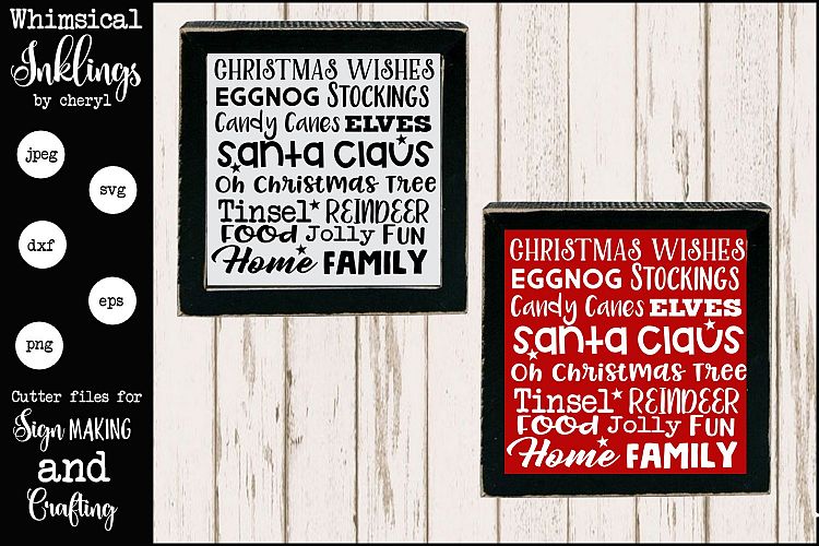 Christmas Collage TWO SVG