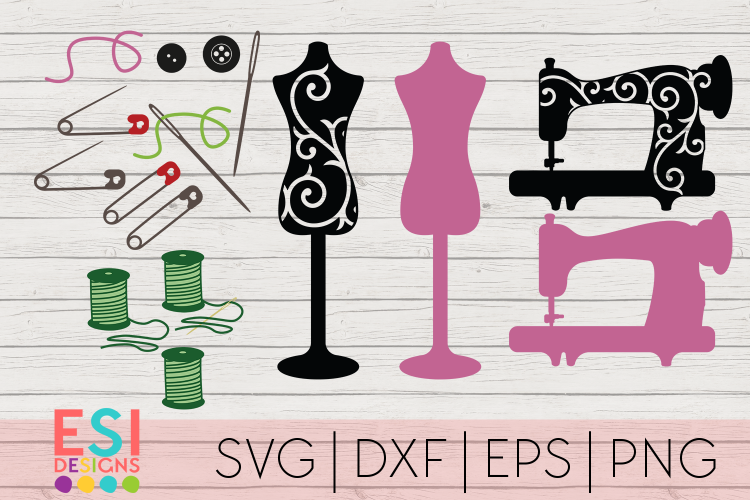 Sewing Designs Set | Hobby SVG | SVG, DXF, EPS, PNG