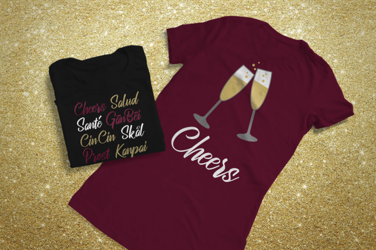 Champagne   Cheers SVG File Cutting Template Set