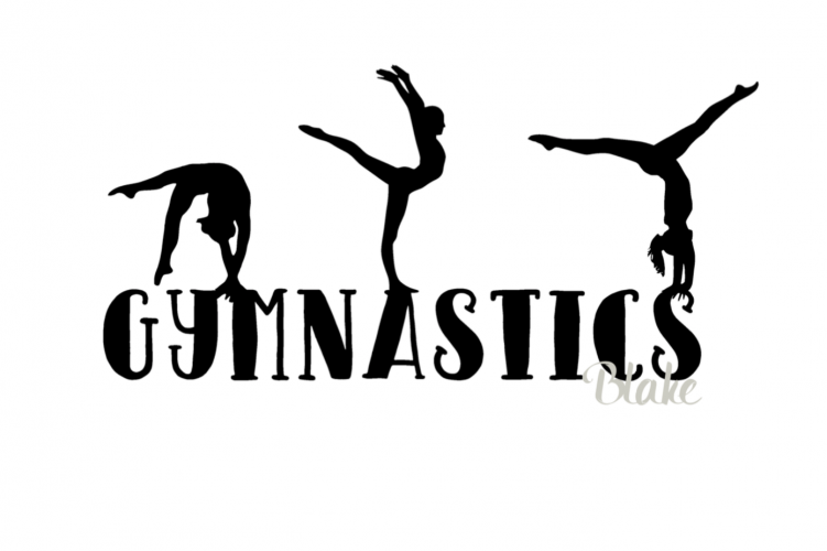 Gymnastics Svg Cut File For Silhouette Cameo Wall Decal Vinyl Svg 