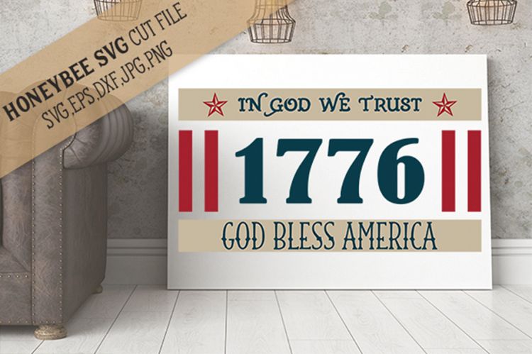 In God We Trust 1776 SVG Cut File