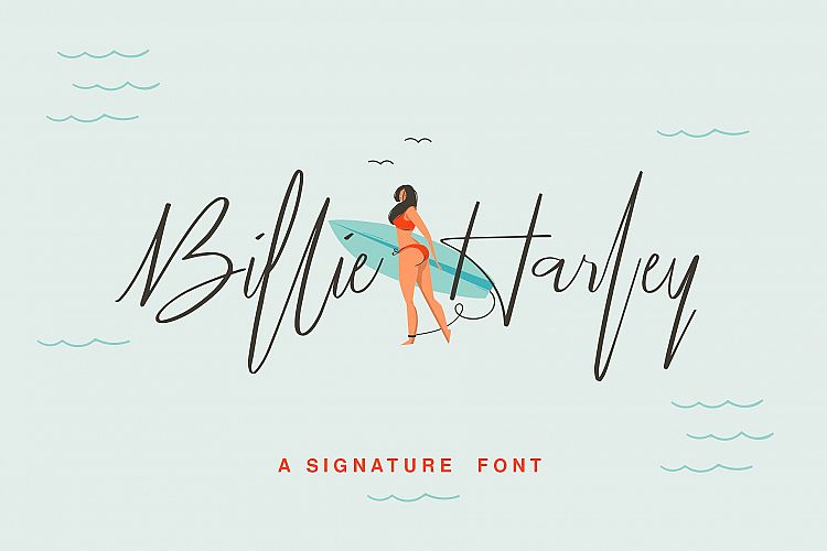 Billie Harley Signature Font