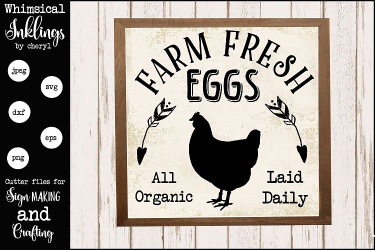 Farm Fresh Eggs SVG