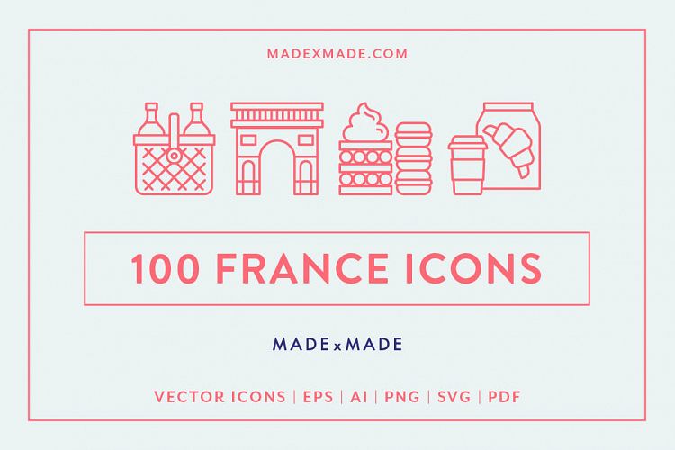 Line Icons - France