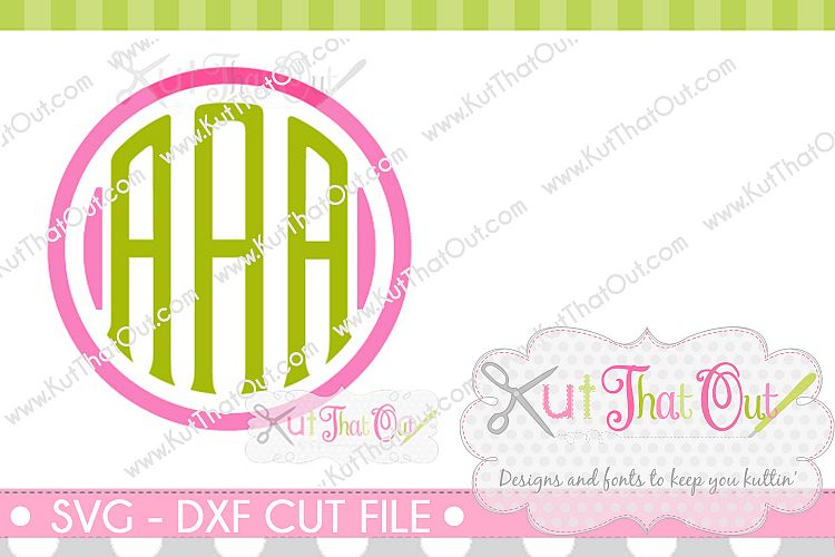 Exclusive Clubhouse Monogram Font SVG & DXF Cut File