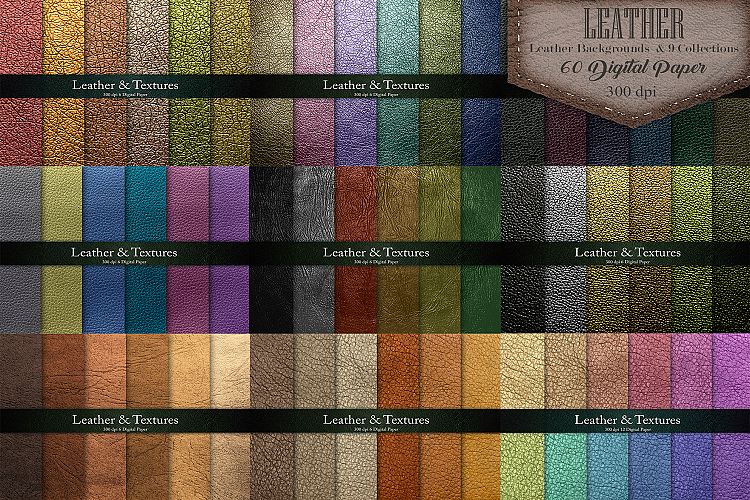 Leather Textures 9 Collections 60 Digital Paper