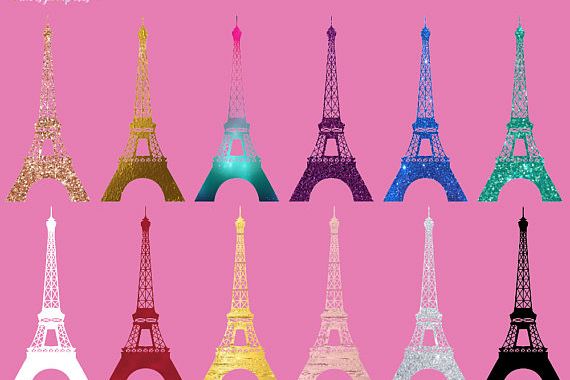 Eiffel Tower Silhouette Clipart