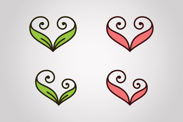 heart leaf SVG