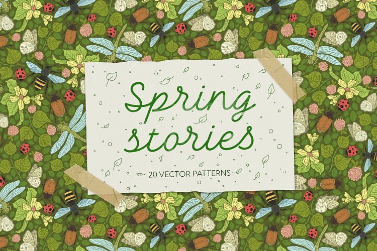 Spring Stories patterns